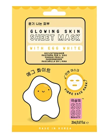 SUGU Glowing Skin Sheet Mask With Egg White
