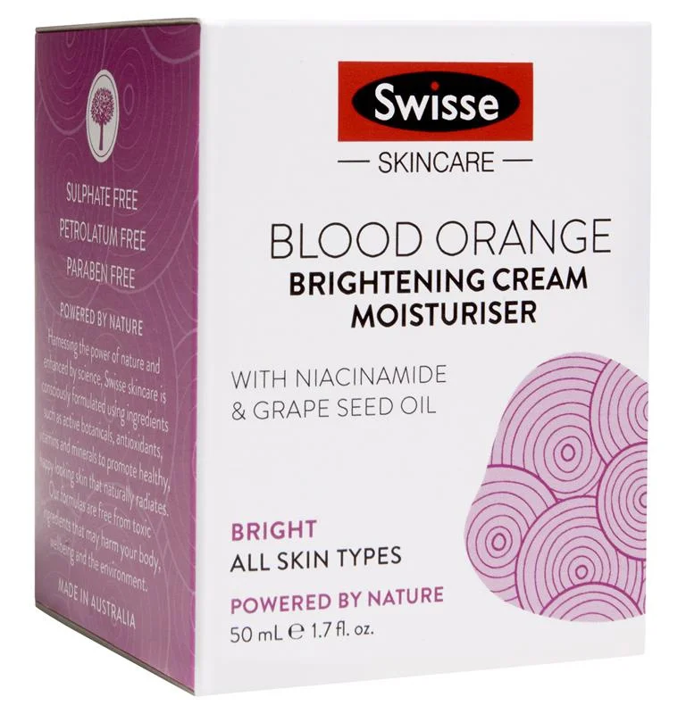 Swisse Skincare Swisse Blood Orange Brightening Cream Moisturiser