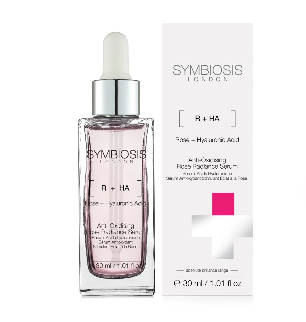 Symbiosis London Rose + Hyaluronic Acid - Anti-Oxidising Rose Radiance Serum