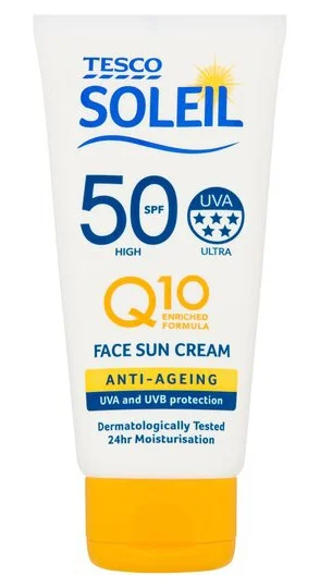 Tesco Soleil Q10 Anti-Aging Sun Cream Face SPF 50