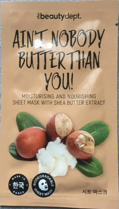 Mặt nạ The Beauty Dept. Ain't Nobody Butter Than You Moisturizing And Nourishing Sheet Mask With Shea Butter Extract