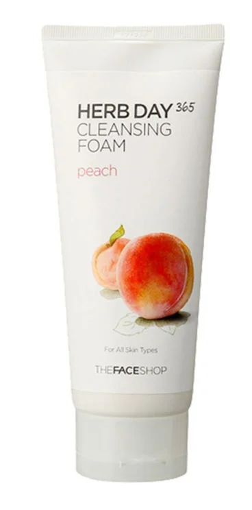 THE FACE SHOP Herb Day 365 Cleansing Foam Peach
