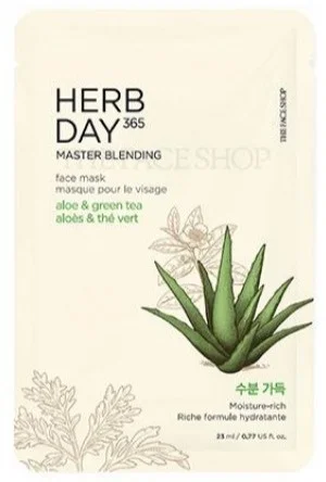 THE FACE SHOP Herb Day Face Mask Aloe & Green Tea