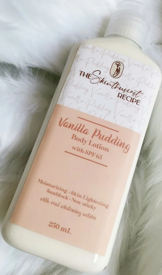 Sữa dưỡng The Skinthusiast Recipe Vanilla Pudding Body Lotion With SPF 65