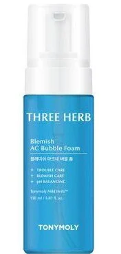 TONYMOLY Three Herb Blemish AC Bubble Foam