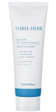TONYMOLY Three Herb Blemish AC Foam Cleanser