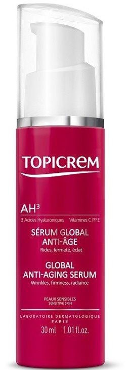 Full ingredients list Topicrem AH3 Global Anti-Aging Serum