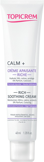 Full ingredients list Topicrem Calm+ Rich Soothing Cream