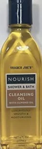 Trader Joe's Nourish Shower And Bath Cleansing Oil