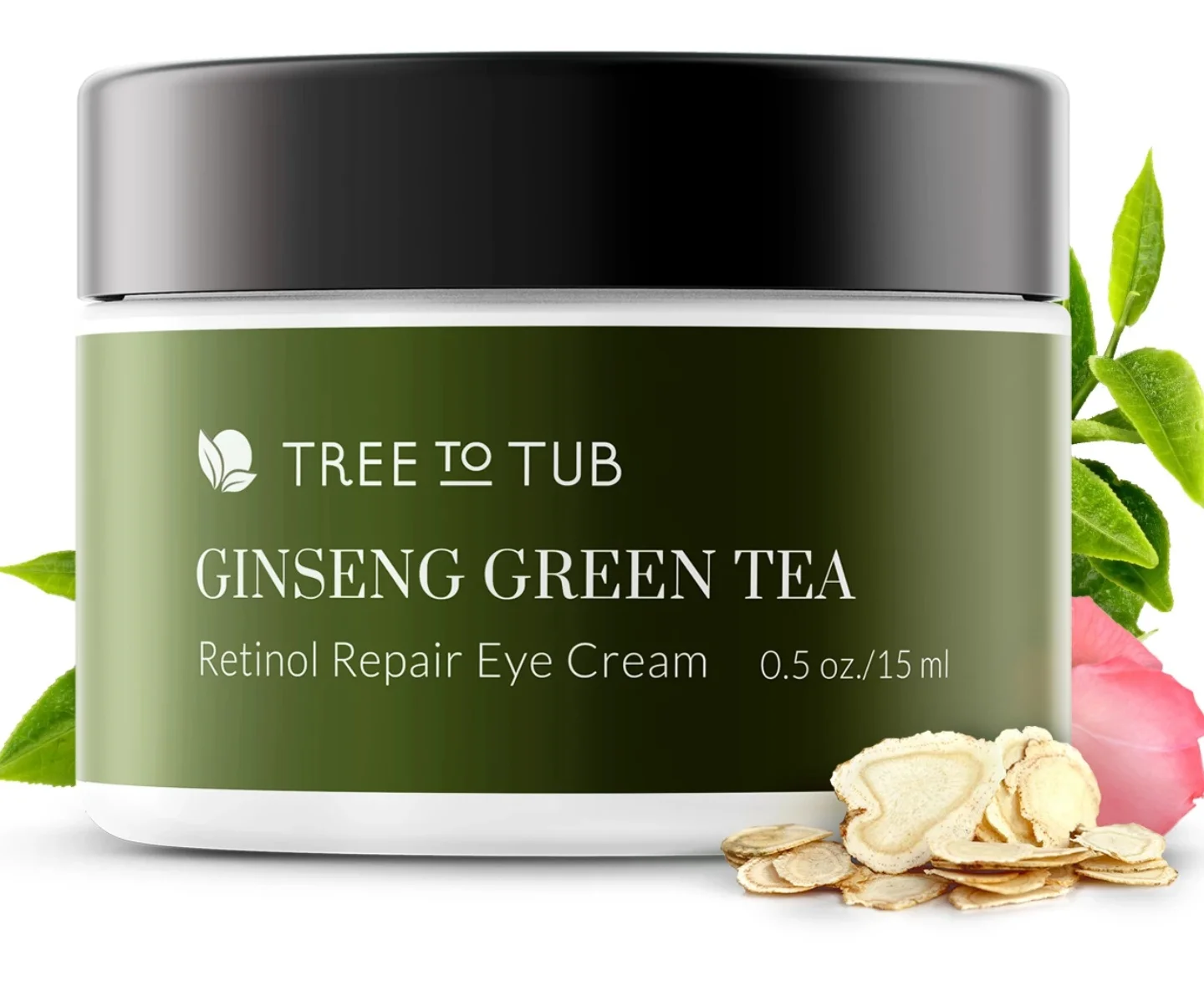 Kem Tree to Tub Ginseng Green Tea Eye Cream With Retinol & Hyaluronic Acid