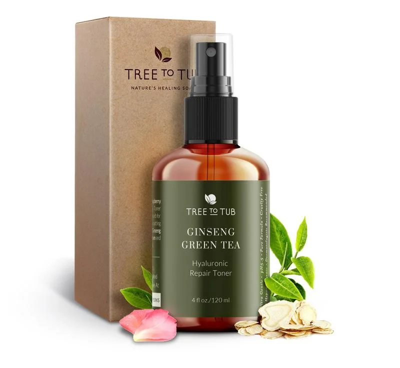 Tree to Tub Ginseng Green Tea Toner with Hyaluronic Acid