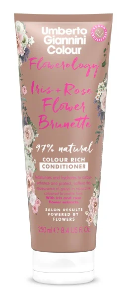 Dầu xả Umberto Giannini Flowerology Iris + Rose Flower Vegan Brunette Conditioner