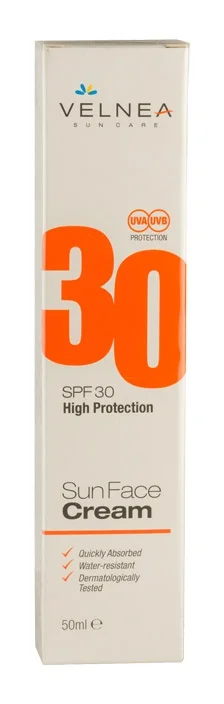 Velnea Sun Face Cream SPF30 High Protection