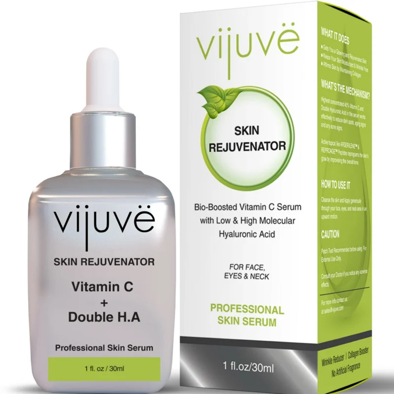 Tinh chất VIJUVE 45% Vitamin C Serum With Double Hyaluronic Acid And Collagen Peptides For Face, Eyes, Neck And Chest