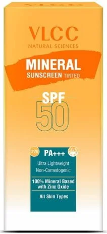 VLCC Mineral Sunscreen Tinted SPF 50 Pa+++ Ultra Lightweight Non-comedogenic