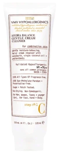 Sữa rửa mặt VMV Hypoallergenics Hydra Balance Gentle Cream Cleanser