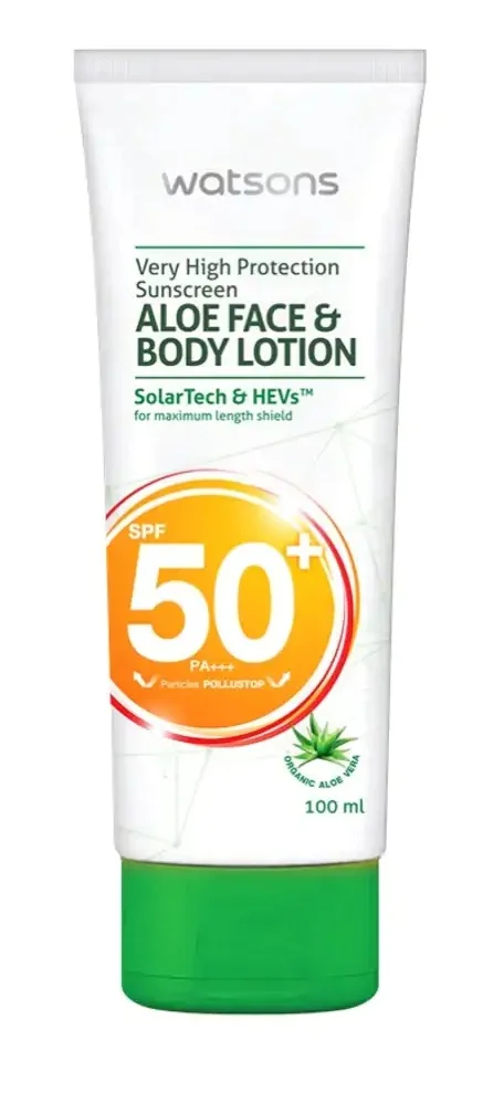 Sữa dưỡng watson Aloe Face&Body Lotion Spf50+ Pa+++