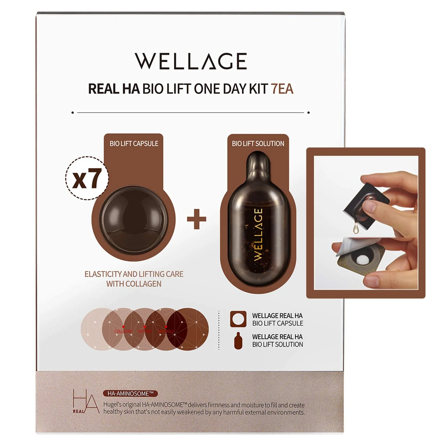 Wellage Real Ha Bio Lift One Day Kit 7Ea