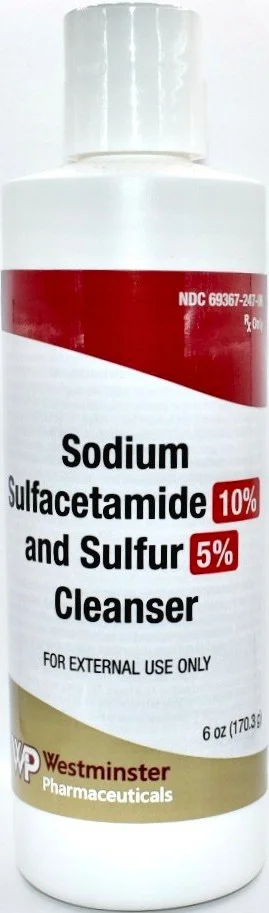 Sữa rửa mặt Westminster Pharmaceuticals Sodium Sulfacetamide 10% And Sulfur 5% Cleanser