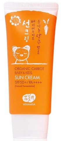 Kem Whamisa Organic Carrot Baby & Kids Sun Cream SPF50 Pa++++