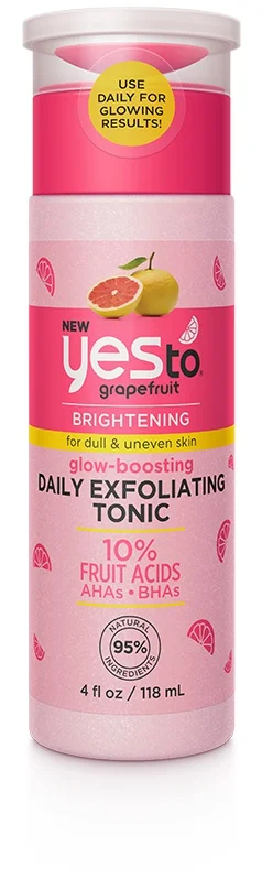 Yes To Grapefruit Glow-Boosting Daily Exfoliating Tonic