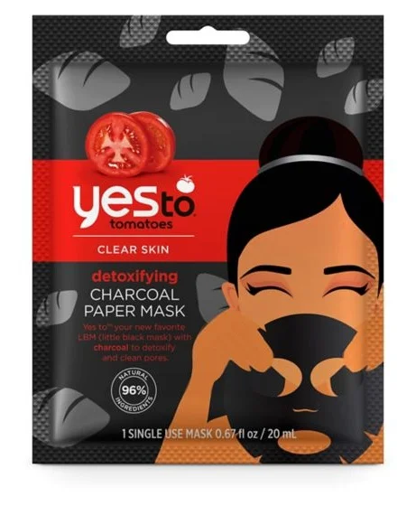 Mặt nạ Yes to Tomatoes Detoxifying Charcoal Paper Mask