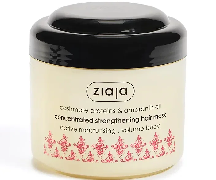 Mặt nạ dưỡng tóc Ziaja Cashmere Proteins & Amaranth Oil Concentrated Strengthening Hair Mask