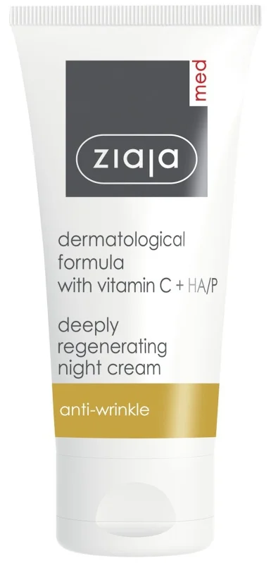Kem dưỡng ban đêm Ziaja Med Vitamin C + HA/P Deeply Regenerating Night Cream