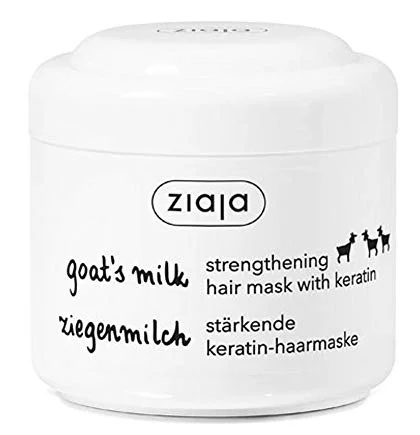 Mặt nạ ủ tóc Ziaja Goat's Milk Strengthening Hair Mask With Keratin