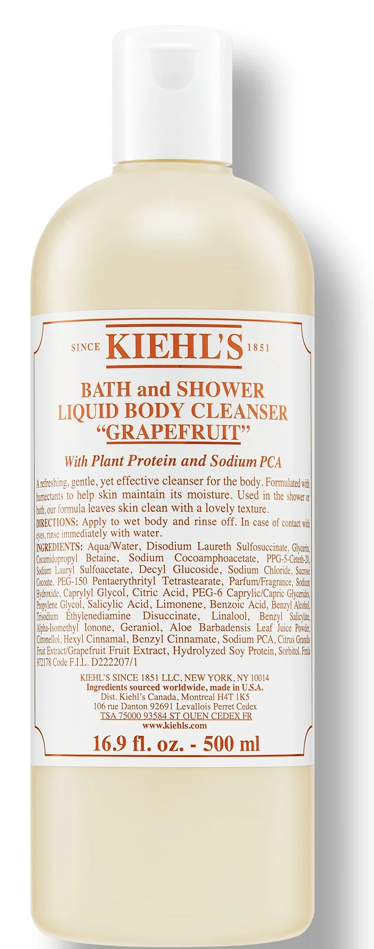 Sữa rửa mặt Kiehl’s Bath And Shower Liquid Body Cleanser "Grapefruit"