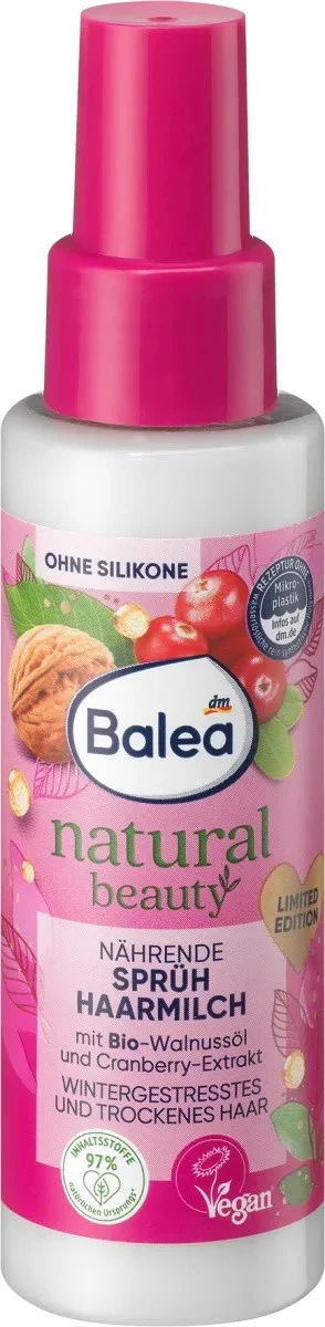 Balea Natural Beauty Nährende Sprüh Haarmilch
