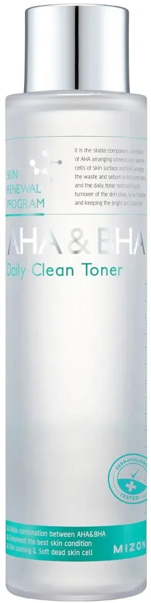 Thành phần Nước hoa hồng Mizon AHA & BHA Daily Clean Toner