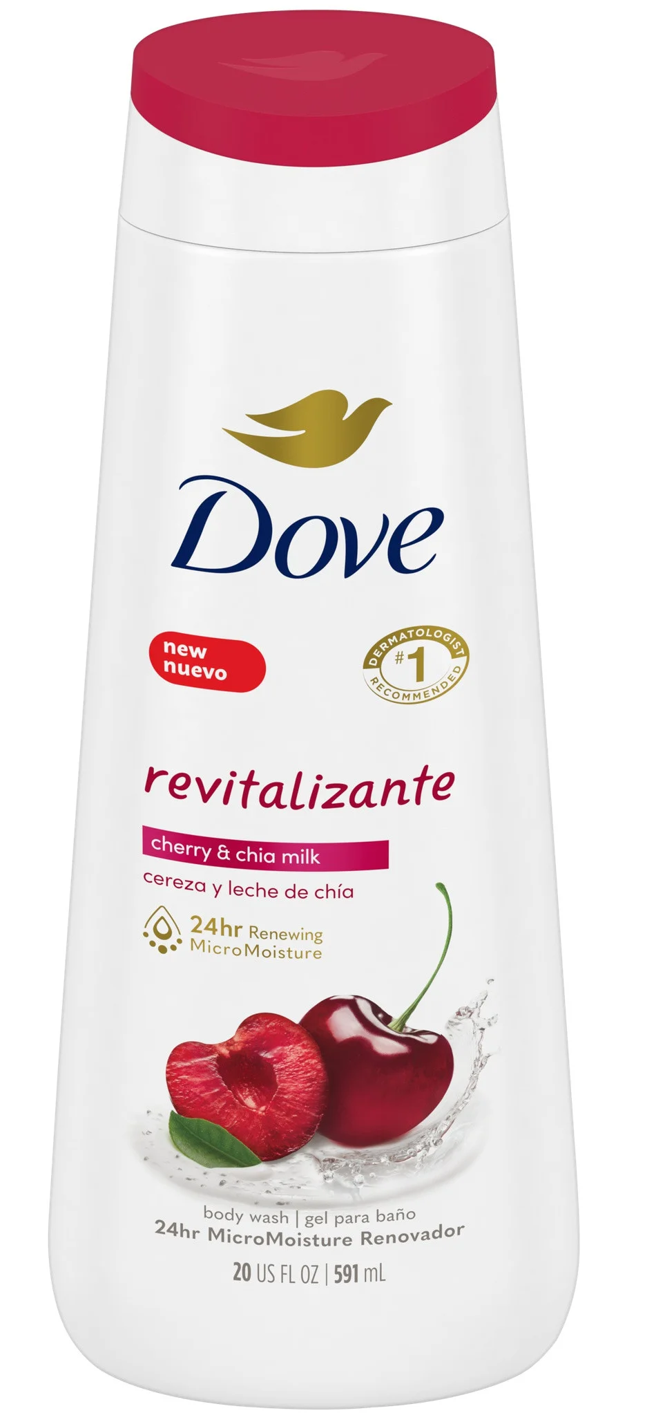 Sữa tắm Dove Revitalizante Body Wash (Cherry & Chia Milk)