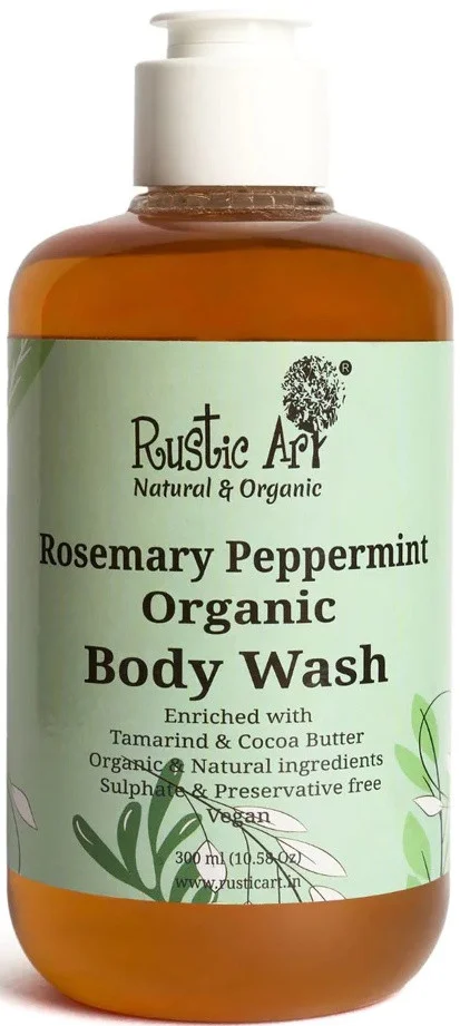 Sữa tắm cô đặc Rustic art Rosemary Peppermint Organic Bodywash