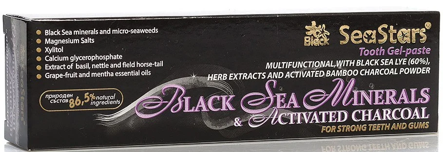 Kem đánh răng dạng gel than hoạt tính Sea stars Activated Charcoal Tooth Gel-paste