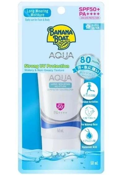 Kem chống nắng Banana Boat Aqua Long Wearing Moisture Sunscreen Lotion SPF50+ PA++++