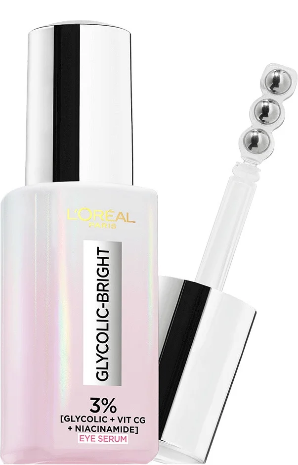 Tinh chất L'Oreal Paris Glycolic Bright Dark Circle Eye Serum With 3%[ Glycolic + Niacinamide + Vitamin CG]