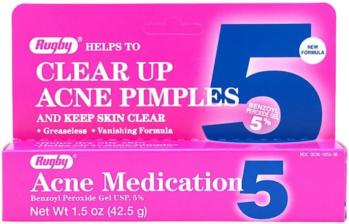 Rugby Benzoyl Peroxide 5% Gel