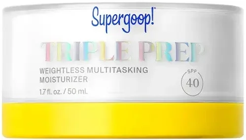Dưỡng ẩm Supergoop! Triple Prep Weightless Multitasking Moisturizer SPF 40 Face Sunscreen