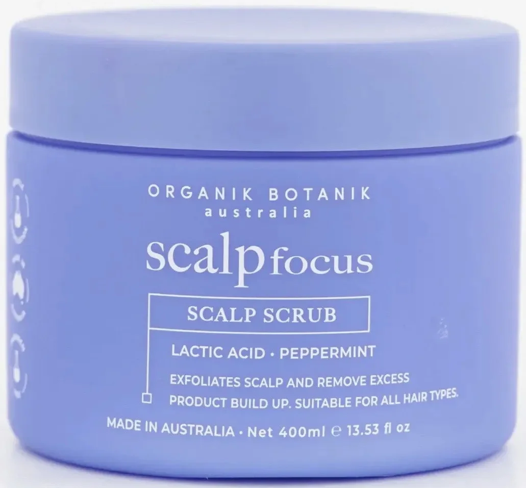 Tẩy da chết Organik botanik Scalp Focus Scalp Scrub Lactic Acid Peppermint