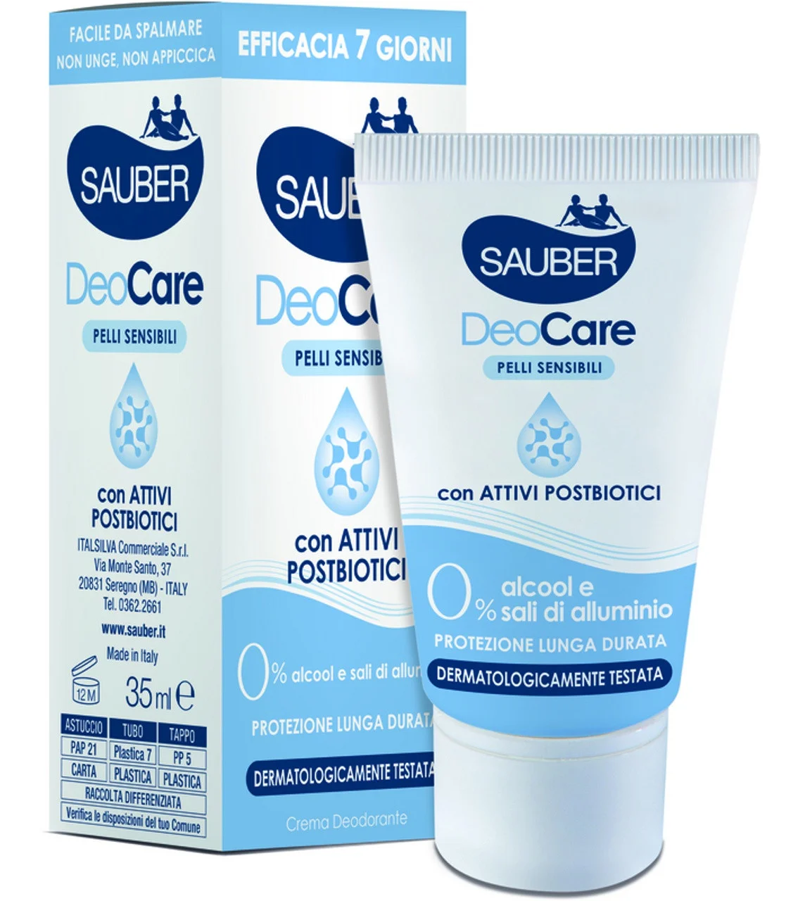 Sauber Deodorante Crema Deocare Pelli Sensibili Con A