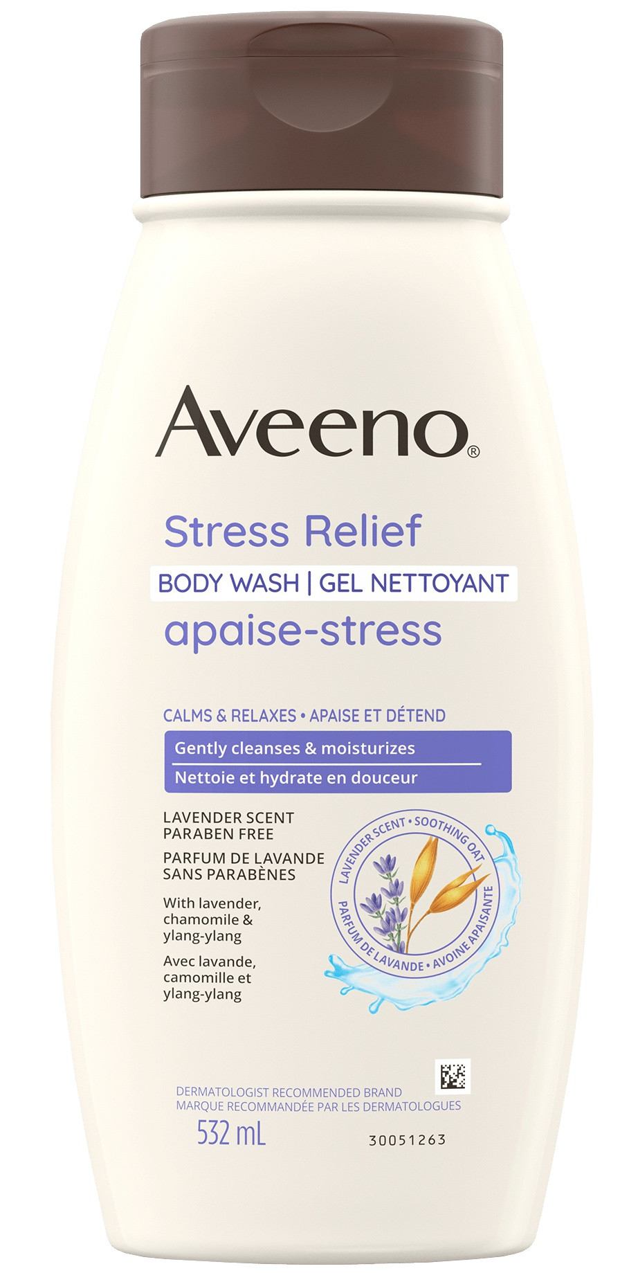 Thành phần Sữa tắm Aveeno Stress Relief Body Wash Lavender