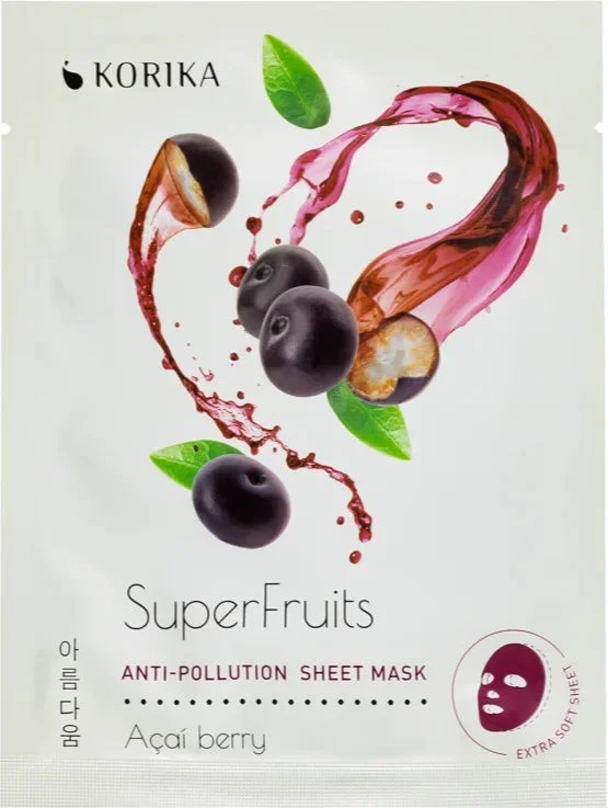 Korika Super Fruits Anti Pollution Sheet Mask