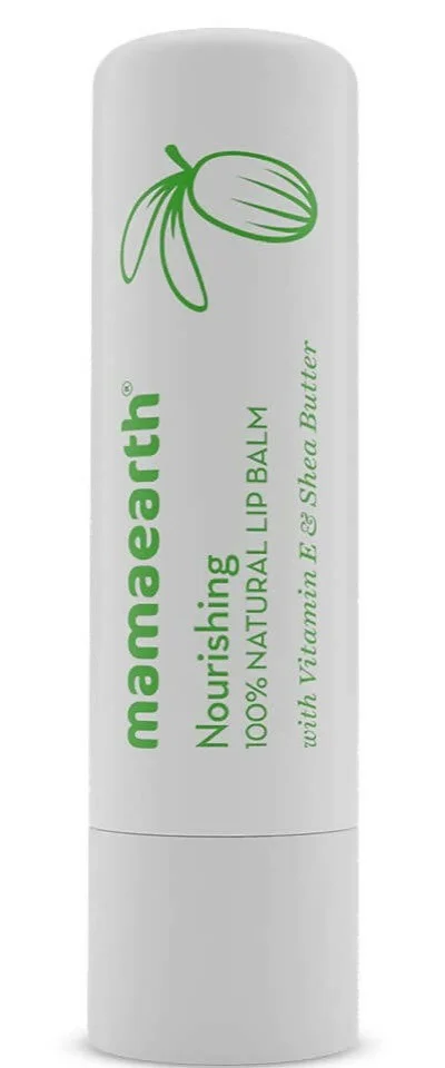 Mamaearth Nourishing 100% Natural Lip Balm With Vitamin E And Shea Butter