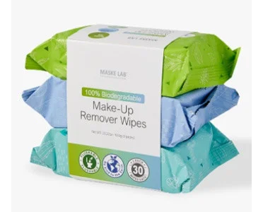 Khăn ướt tẩy trang Maske Lab Hyaluronic Acid Make-up Cleansing Wipes