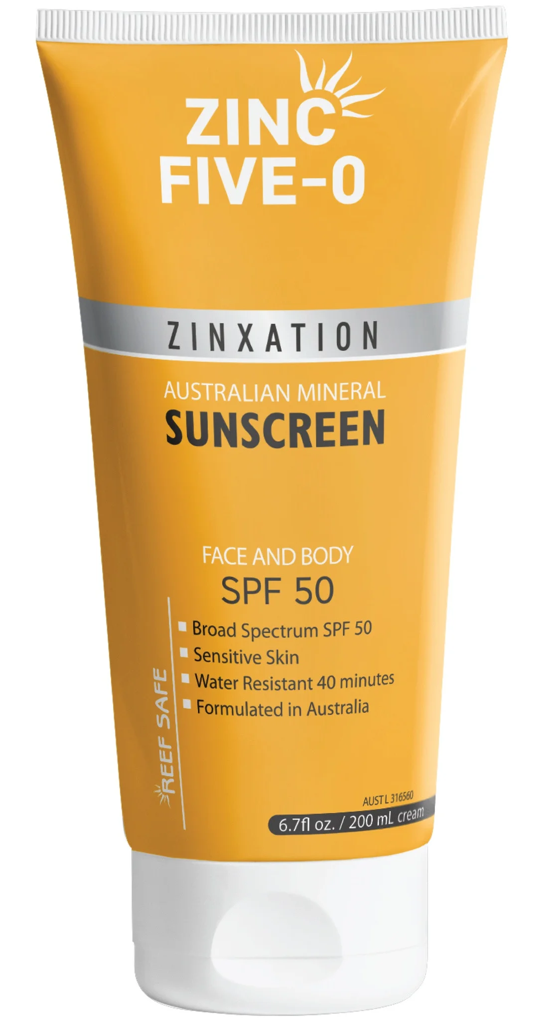 Kem chống nắng Zinc Five-0 Mineral Face and Body Sunscreen SPF 50