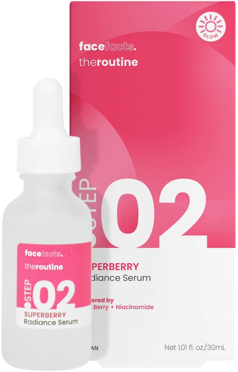 Face facts The Glow Routine Superberry Radiance Serum