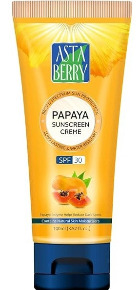 Ivia beauty pvt ltd Asta Berry Papaya Sunscreen Creme SPF 30