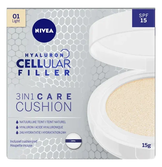 Phấn nước Nivea Cellular 3in1 Care Cushion Light SPF15