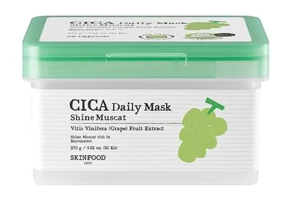 Mặt nạ Skinfood Shine Muscat Cica Daily Mask